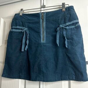 Ateliers Rare Toggery Turquoise Short Mini‎ Skirt Zipper 6/S